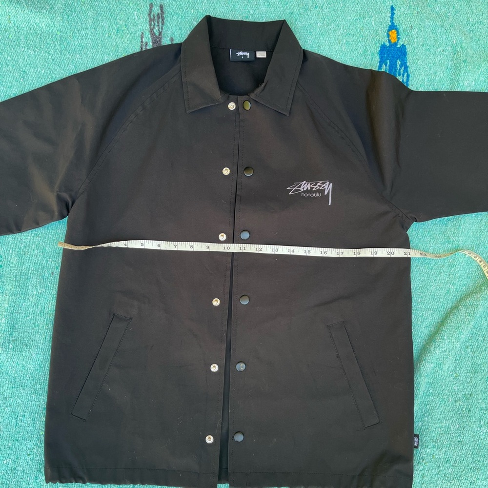 Stussy Black Windbreaker with Honolulu Logo - Picture 7 of 9